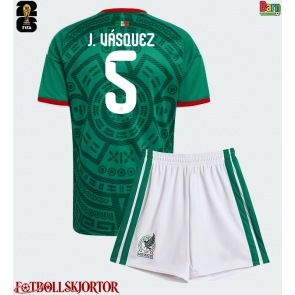 Mexiko Johan Vasquez #5 Hemmakläder Barn VM 2026 Kortärmad (+ Korta byxor)
